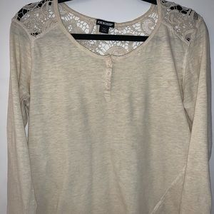 Cream Long Sleeved Shirt